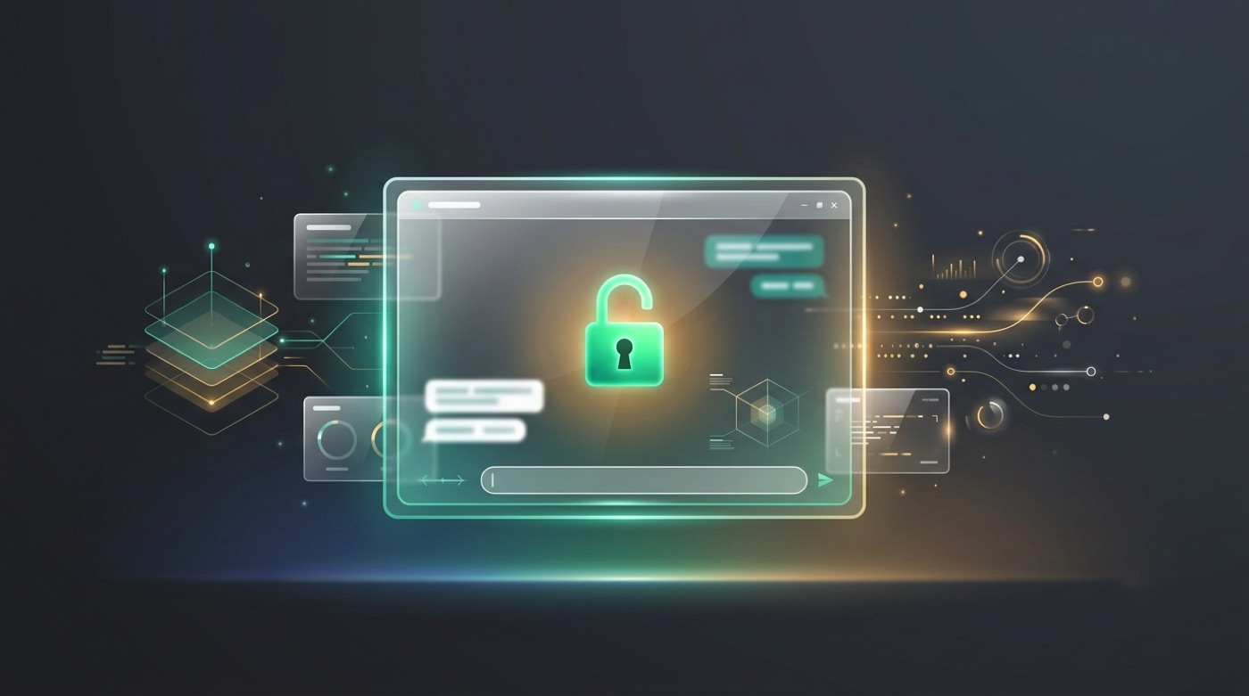 Chat window with an open padlock symbolizing free access to Kimi AI