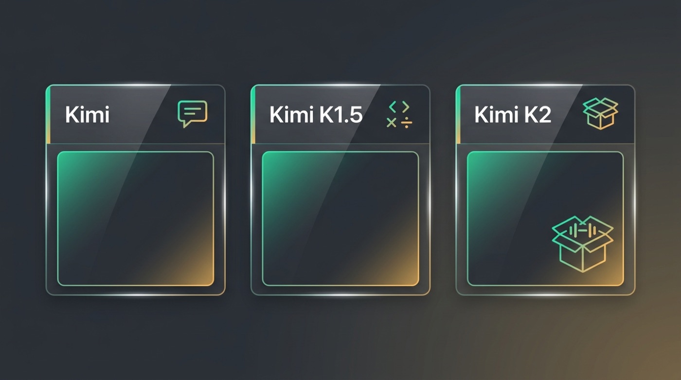 Comparison of the Kimi lineup: Kimi, Kimi K1.5, and Kimi K2